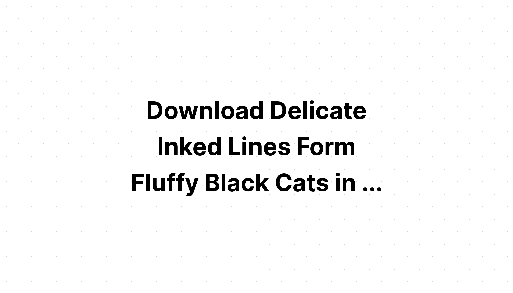 Download Cat With Black Line Art Style Bundle SVG File